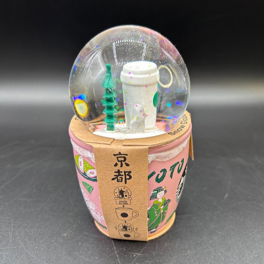 Starbucks Kyoto Japan Snow Globe Mug 89mL Pink Area Limited Edition New - Picture 3 of 10